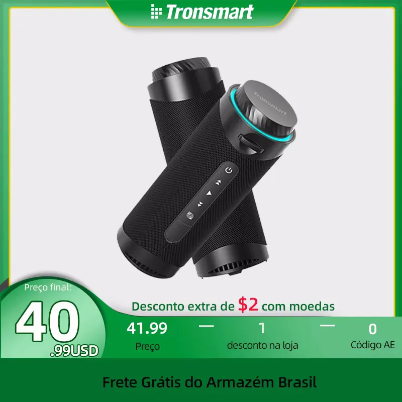 [Moedas/Do Brasil/] Caixa De Som Tronsmart T7 Bluetooth 5.3, Potncia De 30w, 360